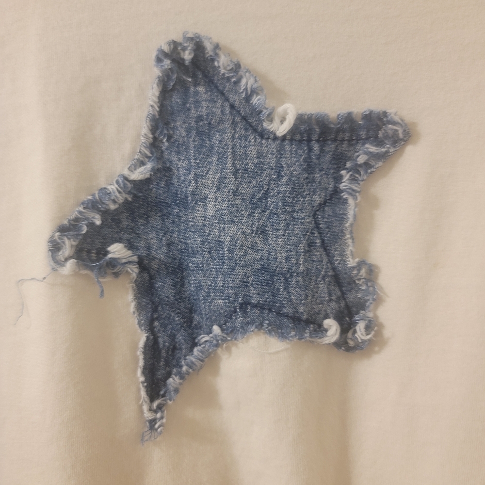 Free People × One Teaspoon Denim Star Boyfriend Long Sleeve Size Small Like New - Picture 3 of 6